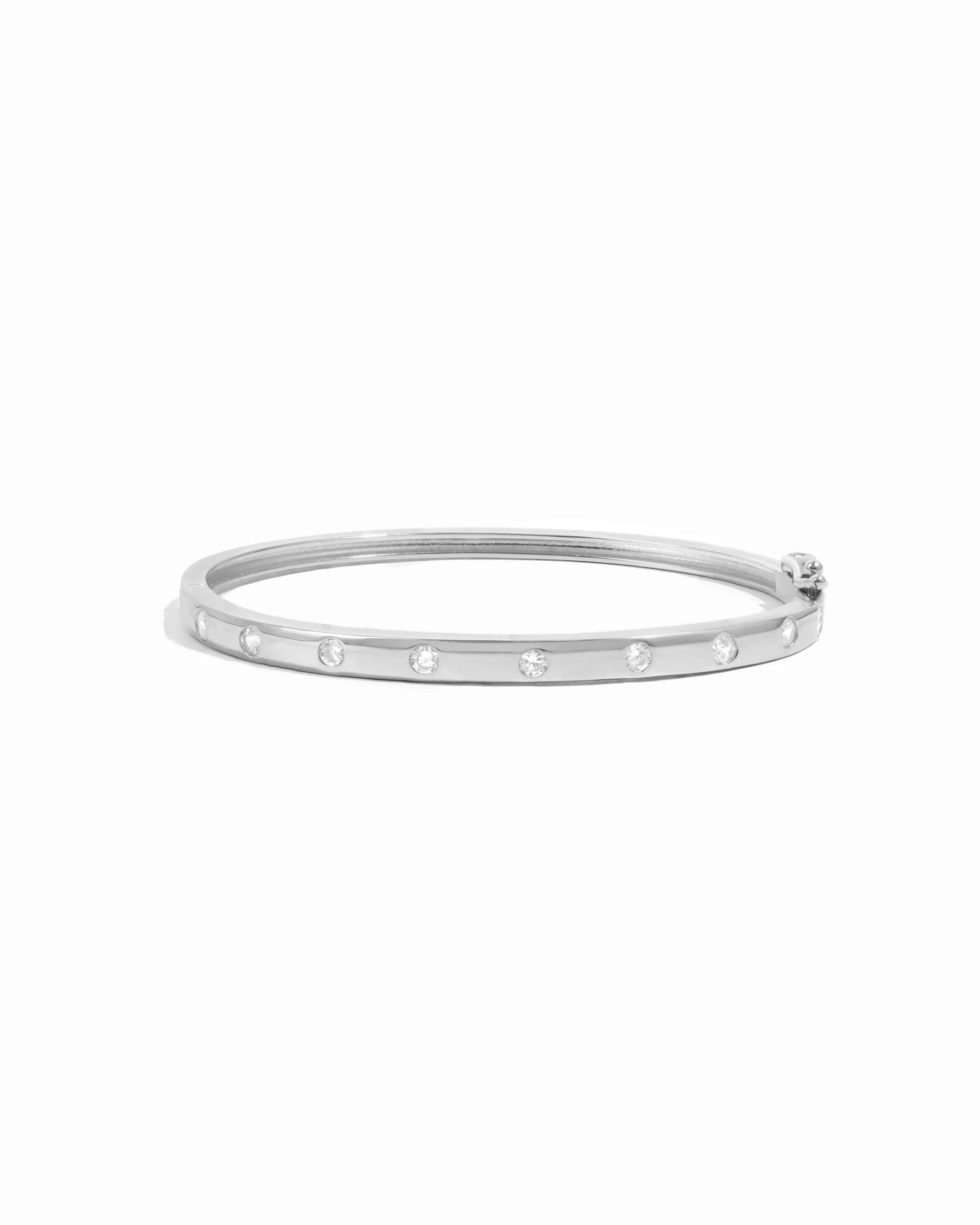 Diamond Bezel Set Bangle