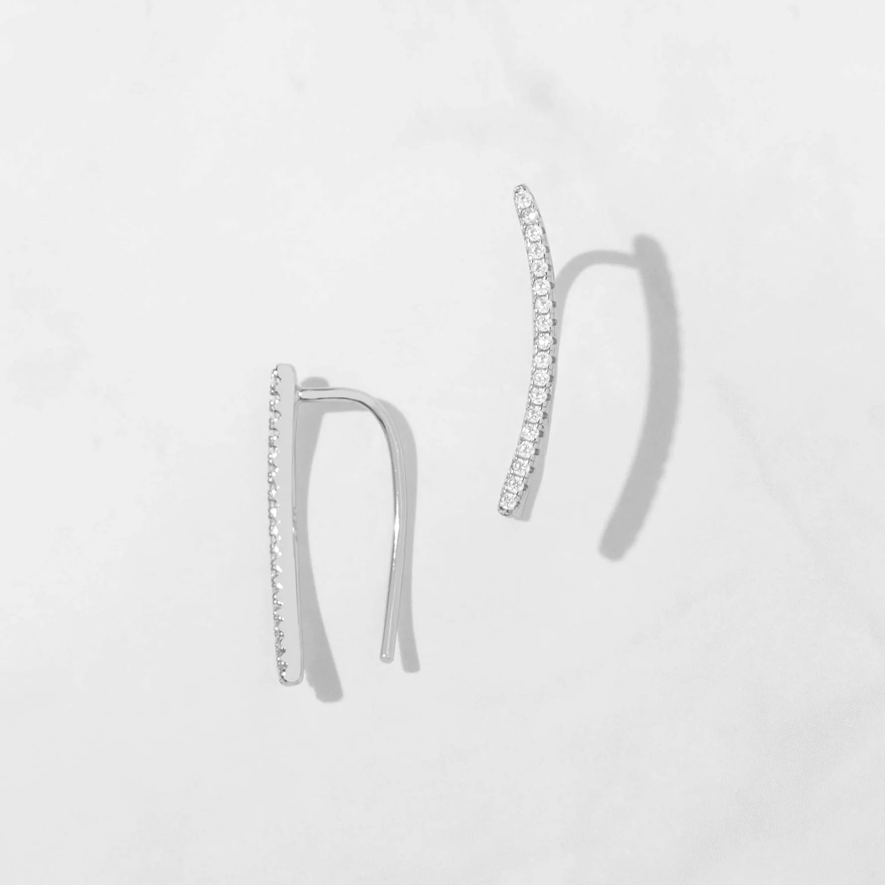 Studded Ear Climber Gold